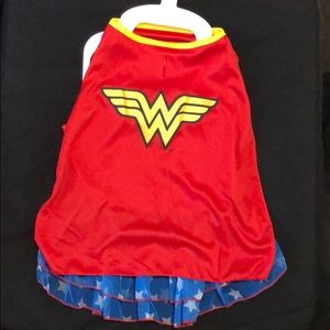 Wonder Woman Dog Costume. New. Size: Large